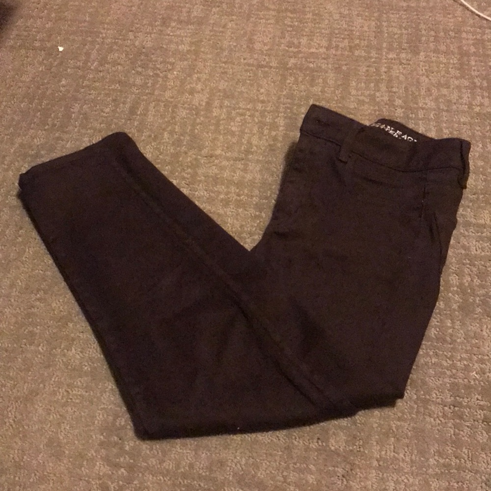 AEO dark maroon jeans